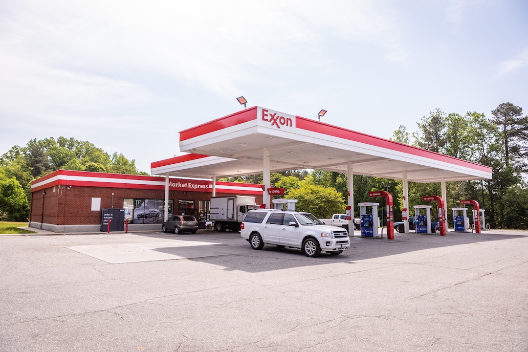 Exxon gasoline station